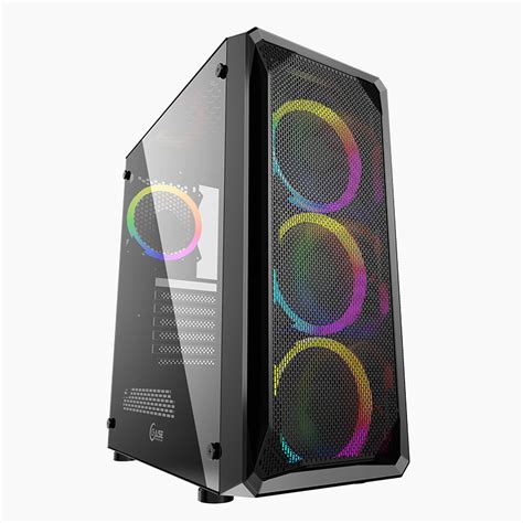 Корпус Powercase Mistral Z4 Mesh Rgb Tempered Glass 4x 120mm Rgb Fan