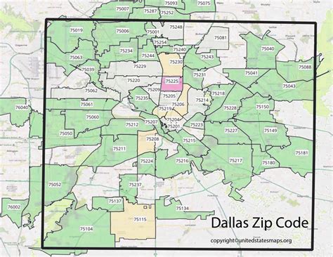 Dallas Zip Code Map | Map of Dallas by Zip Code