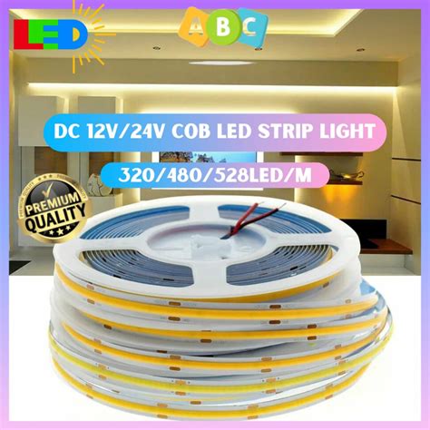 Dc V V Cob Strip Light Led Led Led M K Ra M