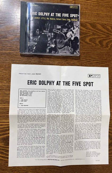 Yahoo オークション Eric Dolphy Eric Dolphy at the Five Spot Vo