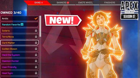 Apex Legends Season 7 Horizon Skins Voice Lines Banners Emote Wheel