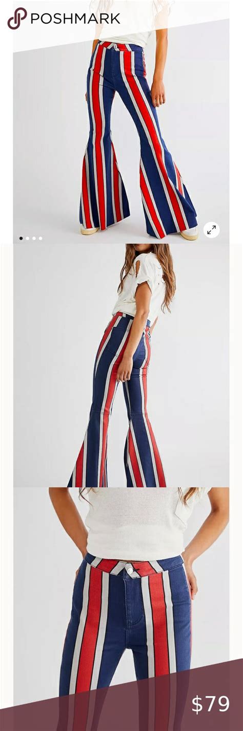 Free People Just Float On Printed Flare Jeans 98 Flare Jeans Flare