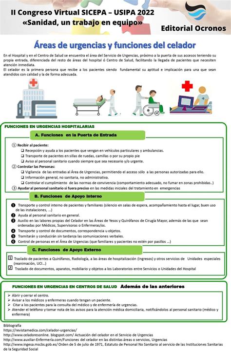 Reas De Urgencias Y Funciones Del Celador V Congreso Virtual Sicepa