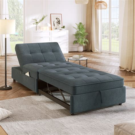 3 In 1 Sofa Bed Chair Convertible Sleeper Chair Bed For Adults