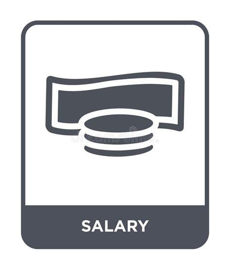 Salary Icon In Trendy Design Style Salary Icon Isolated On White