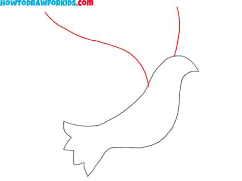 How To Draw A Dove Step By Step Easy Drawing Tutorial For Kids