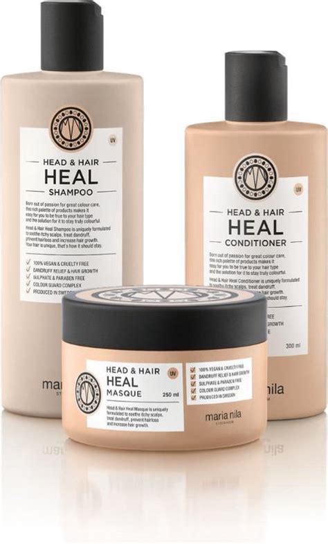 Maria Nila Head Hair Heal Care Set Met Masque Shampoo Conditioner