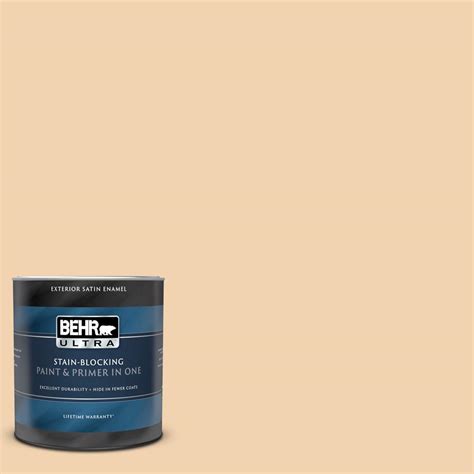 Behr Ultra Qt M Champagne Wishes Satin Enamel Exterior Paint