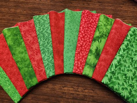 Mixed Reds And Greens Rachaels Picks 10 Piece Half Yard Bundle Pack