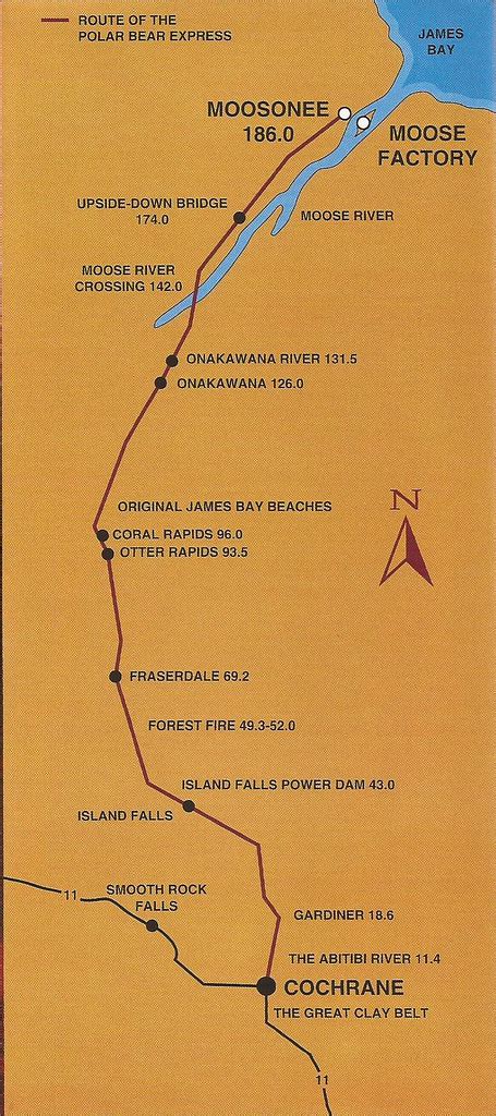 Ontario Northland Railway Polar Bear Express Route Guide Flickr