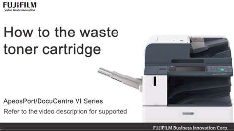 How To Replace The Waste Toner Cartridge Youtube