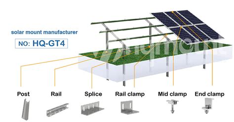 HQ Mount GT4 China Manufacturer Steel Pre Assembled Solar Panel Ground