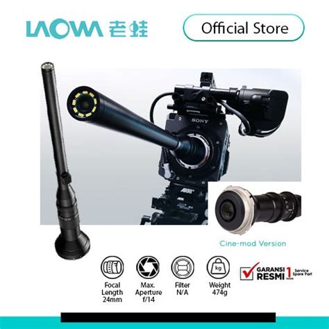 Jual Laowa 24mm F14 2x Macro Probe Lens Cine Mod Version Shopee