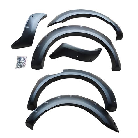 With Nuts 4X4 Matte Black ABS Plastic Car Wheel Arch Fender Flare For