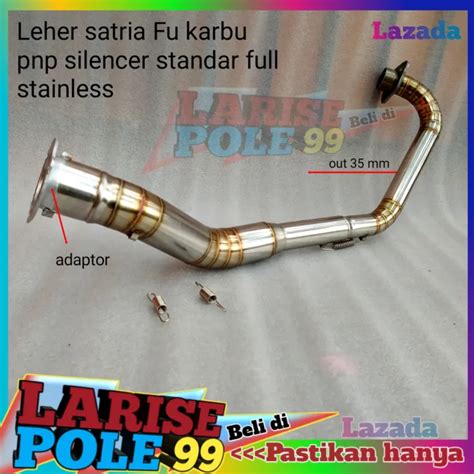 Leher Knalpot Fu Pnp Silencer Standar Original Full Stenlis Pipa