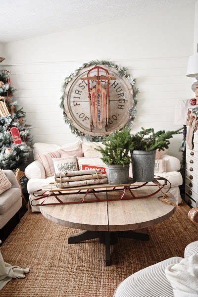 Cozy Cottage Christmas Living Room Liz Marie Blog