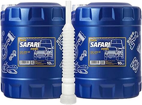 2 X 10L MANNOL Safari 20W 50 API CF Universal Motoroel Oldtimer