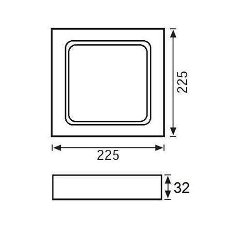 Jupiter 18W Sıva Üstü Led Panel LC445 B Nevo Aydınlatma