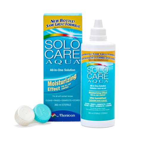 Solo Care Aqua All In One Contact Lenses Solution 360 Ml White