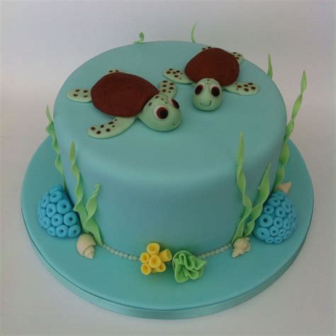 Sea Turtle Sea Theme Cake Turtle Birthday Cake Turtle Cake Boy