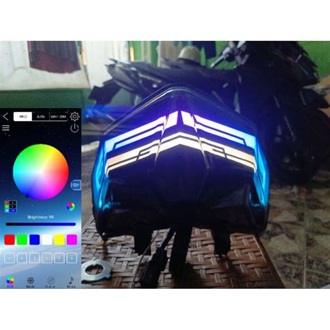 Jual Custom Stoplamp Lazy Rgb Vario New Pnp Shopee