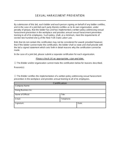 New York Sexual Harassment Prevention Fill Out Sign Online And