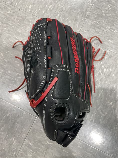 Black Used Adult Demarini Insane Left Hand Throw Catchers Baseball