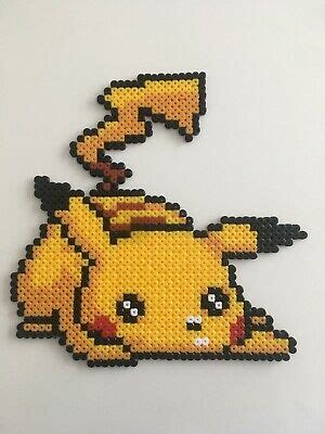 Pixel Art Perles A Repasser Pokemon Pikachu Fatigue Eur