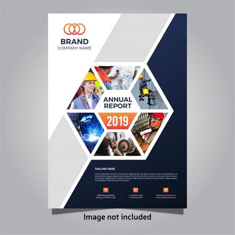 Premium Vector 2024 Business Annual Report Cover Template