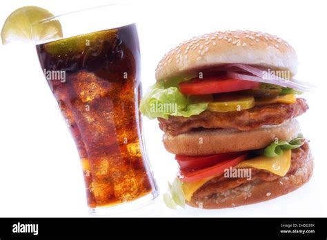 Fast Food Cola Double Cheeseburger Fastfood Colas Burger Burgers