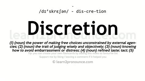 Discretion // Discrição