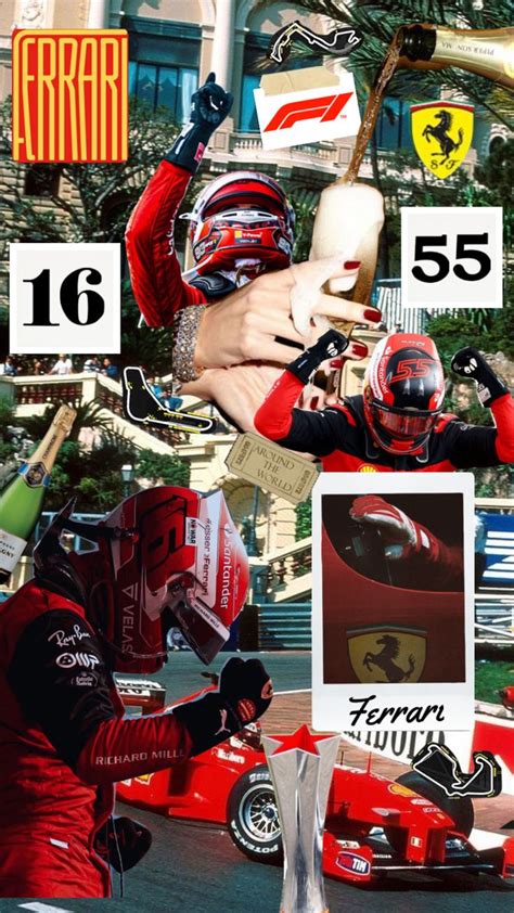 Moodboard Aesthetic Red Ferrrari Formulaone Formula1 F1