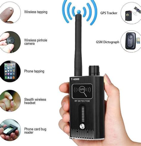 New Gps Signal Lens Rf Tracker Wifi Gsm Bug Detector T 6000 2g 3g 4g