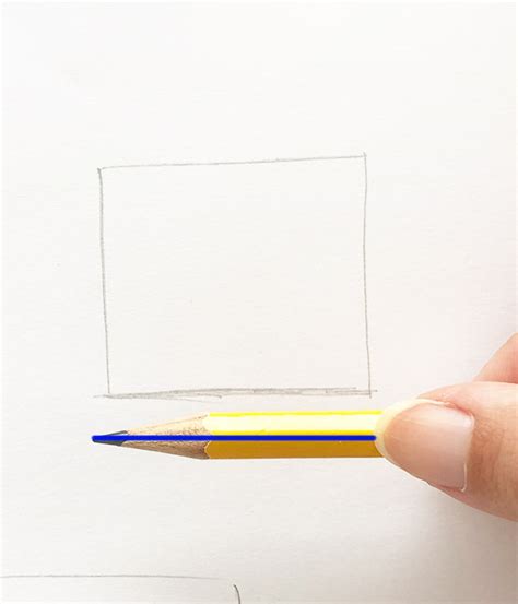 Step by step tutorial: How to draw a perfect square