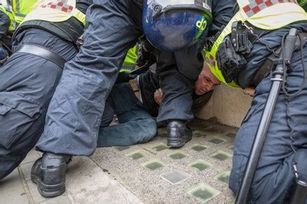 Protester Detained By Met Police Breaching Editorial Stock Photo