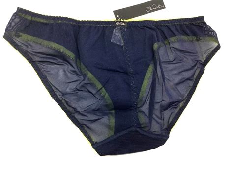New Claudette Brassiere Dessous Bikini Panty Brief Lingerie Panties Navy Limeade EBay
