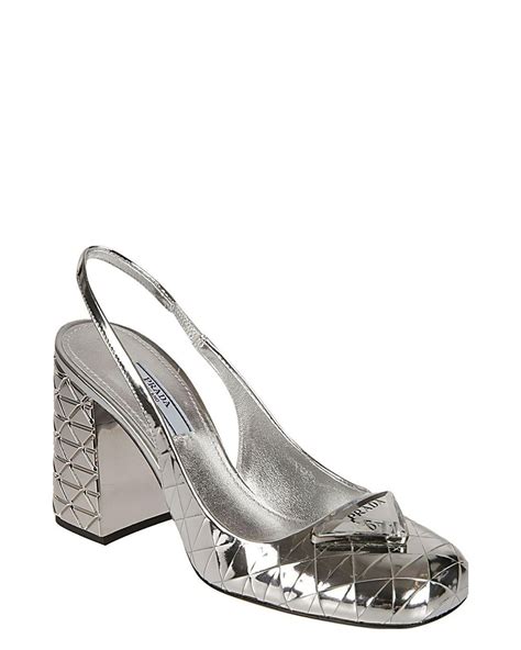 Total 34 Imagen Prada Metallic Heels Abzlocal Mx