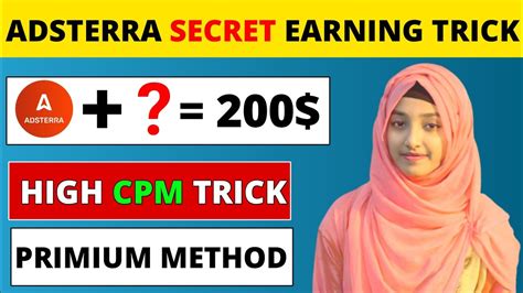 Adsterra High CPM Direct Link Earning Trick Adsterra Earning Tricks