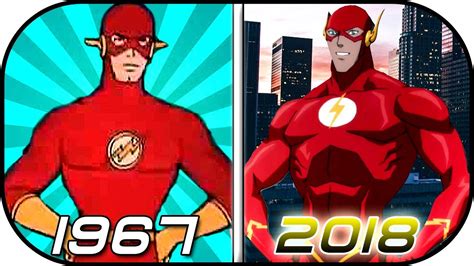 EVOLUTION Of FLASH In Cartoons Animated Movies (1967-2018) Barry Allen ...