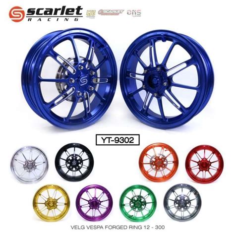 Promo Scarlet Racing Velg Pelk Pelek Rim Aloy Vespa Forged R X