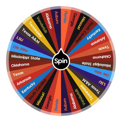 Sec Teams Spin The Wheel Random Picker