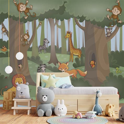 Papel de parede para quarto de bebê infantil