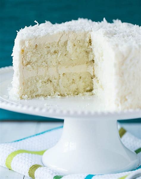 Coconut Vanilla Bean Cake With Coconut Meringue Buttercream Frosting Brown Eyed Baker