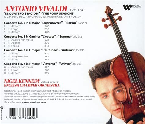 Vivaldi The Four Seasons Nigel Kennedy English Chamber Orchestra