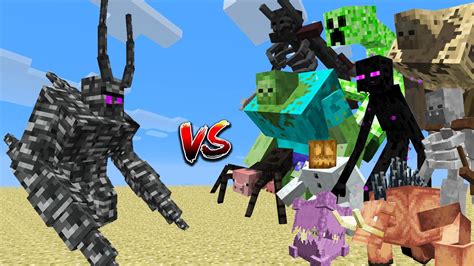 Bedrock Monstrosity Vs All Mutant Mobs Minecraft Mob Battle Youtube