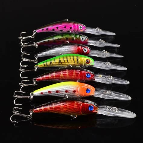 Pcs Cm G Plastic Minnow Fishing Lures Professional Baits For Sea