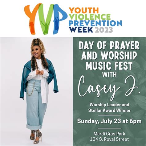 Yvp Day Of Prayer And Worship Music Fest With Casey J