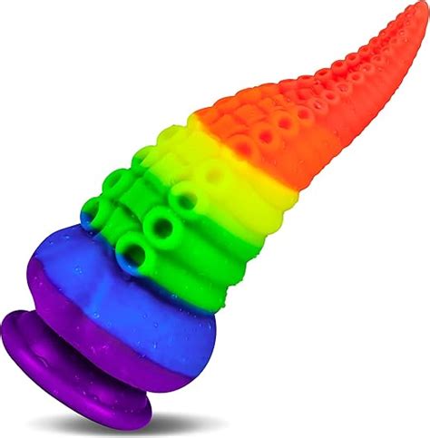 Colorful Tentacle Dildo Octopus Huge Plug Premium Liquid Silicone Leyuto Monster Dildo Adult