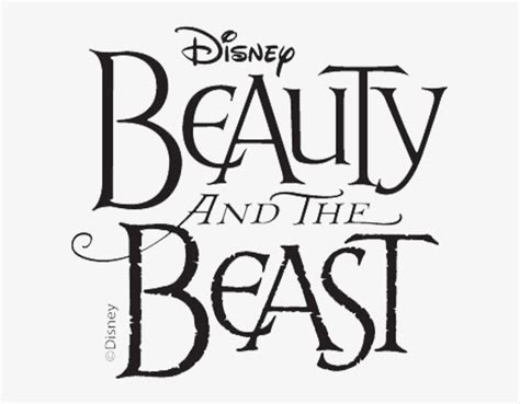 Beauty And The Beast Title Font Posted By Beauty And The Beast