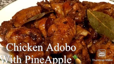 How To Cook Chicken Adobo With Pineapple 🍍 Youtube